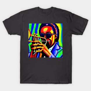 A Colorful Image Of A Jazz Trumpeter T-Shirt